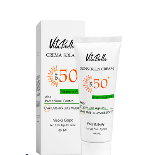 کرم ضد آفتاب ویتابلا spf 50 بی رنگ | Vitabella