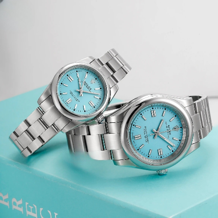 ساعت ست رولکس Rolex Perpetual light blue 02